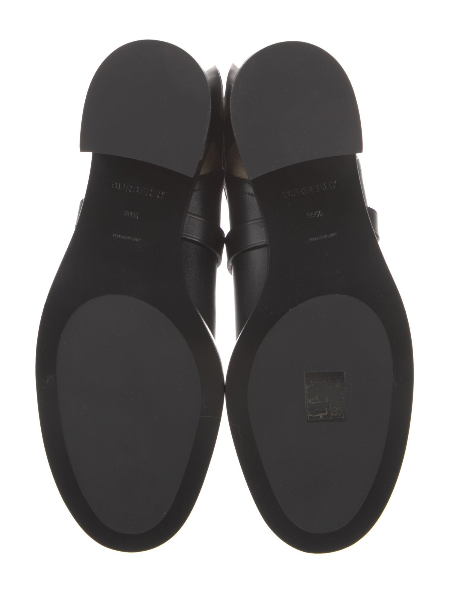 Burberry House Check Pattern Leather Boots